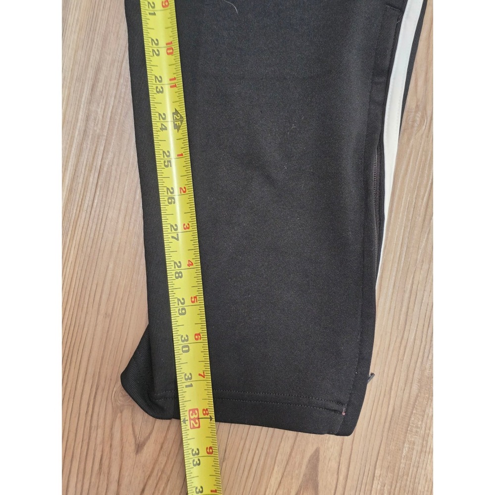 Adidas Mens 2XL Aeroready Training Pants Black White Stripe Zip Ankle Joggers - Picture 5 of 7